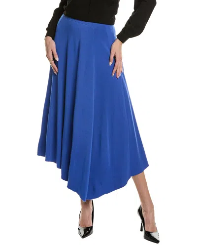 Lafayette 148 New York Asymmetric Skirt In Blue