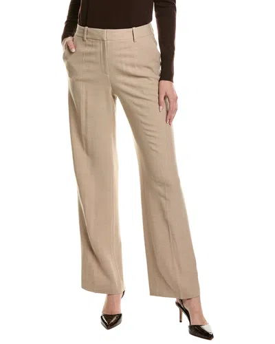 Lafayette 148 New York Gates Wool-blend Pant In Tan