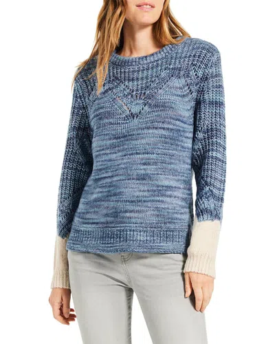 Nic + Zoe Nic+zoe Winter Warmth Sweater In Blue