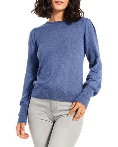 Nic + Zoe Nic+zoe Petite Femme Sleeve Sweater In Blue