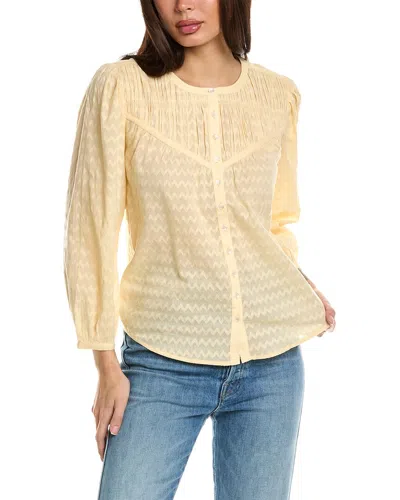 Joie Fanning Top In Yellow