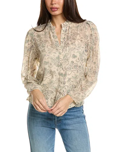 Joie Delancey Silk Top In Brown