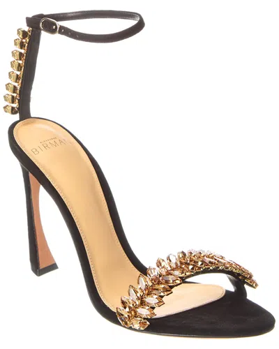 Alexandre Birman Elina 105 Suede Sandal In Black