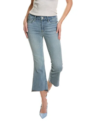 Frame Le Crop Raw Stagger Grenoble Mini Boot Jean In Blue