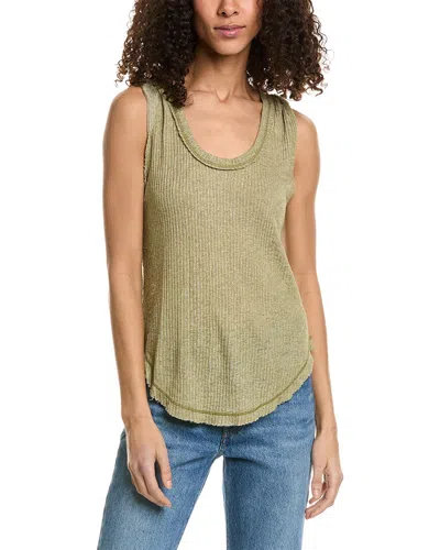 Project Social T Wanderer Textured Scoop Neck Tank In Green