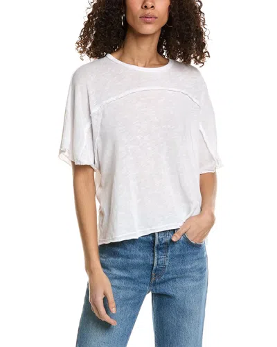 Project Social T Amina Textured T-shirt In White