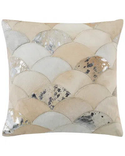 Safavieh Metallic Scale Cowhide Pillow