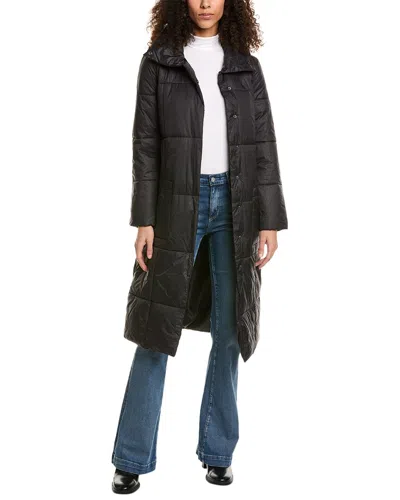 Ellen Tracy Cozy Pillow Coat In Black