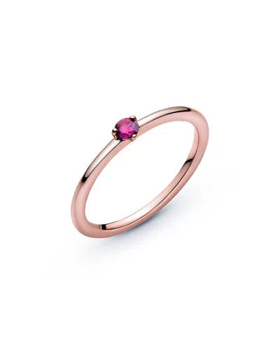 Pandora Timeless 14k Rose Gold Plated Cz Ring In Nocolor