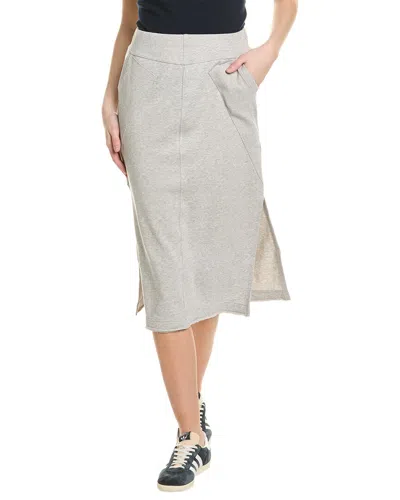 Grey State Heathered Kenny Midi Skirt In Grey