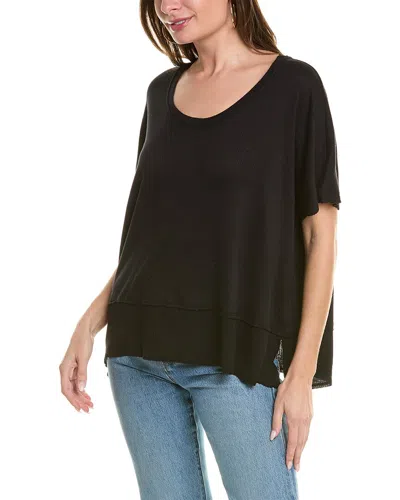 Project Social T Dalette Scoop Rib T-shirt In Black