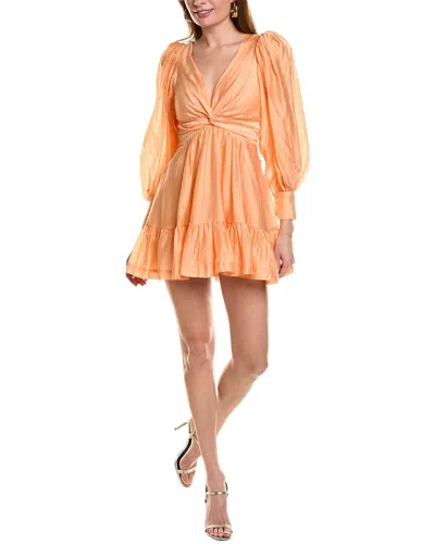 Sabina Musayev Andrea Mini Dress In Orange
