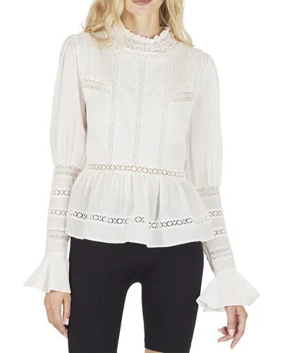 Secret Mission Phoebe Blouse In White