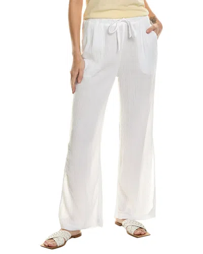 Bella Dahl Side Slit Wide Leg Pant In White