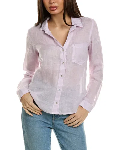 Bella Dahl Pocket Button-down Shirt In Purple
