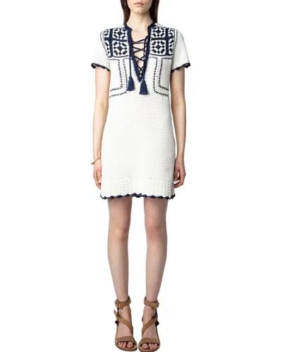 Zadig & Voltaire Imany Mini Dress In White