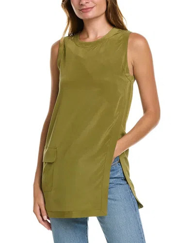 Equipment Silk Top In Green