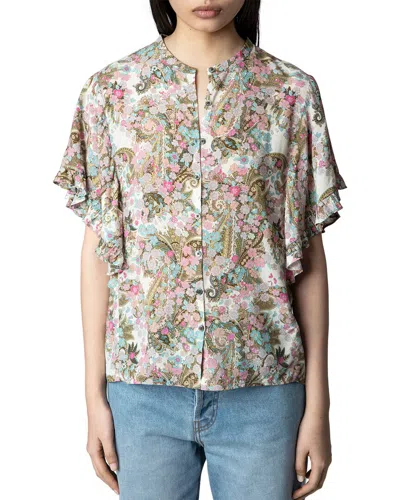 Zadig & Voltaire Tafi Blouse In Multi
