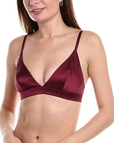 Wolford Stretch Silk-blend Triangle Bra In Red