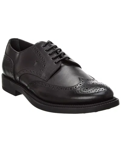 Tod's Derby Shoes In Black