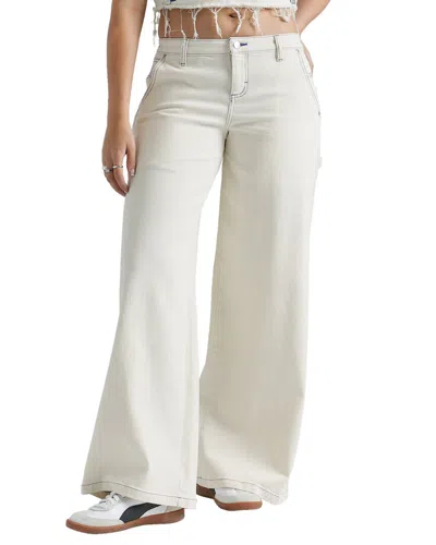 Lee Carpenter Low-rise Warming Up Wide Leg Jean In White