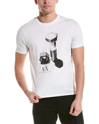 Armani Exchange Graphic Regular Fit T-shirt In White