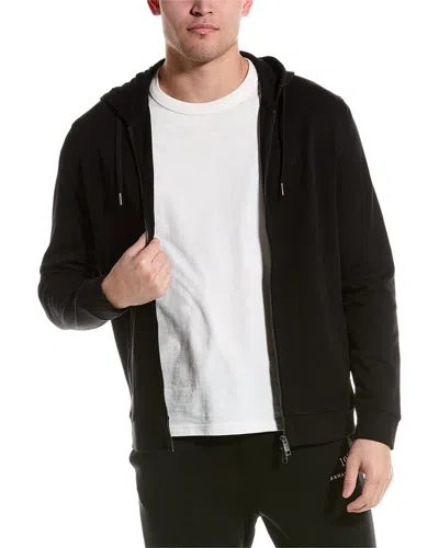 Armani Exchange Zip Hoodie In Black