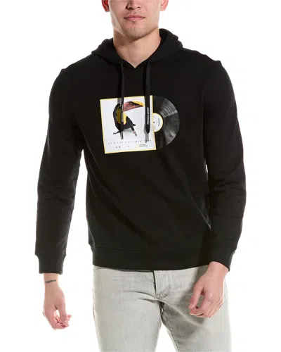 Armani Exchange Graphic Hoodie In Black