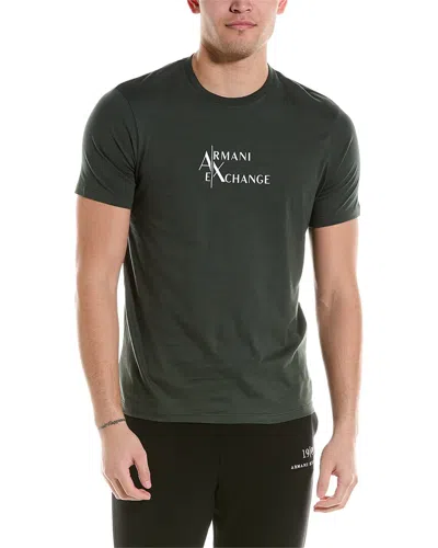 Armani Exchange Graphic Regular Fit T-shirt In Green
