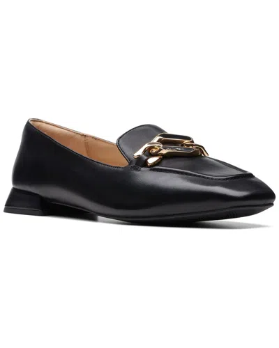 Clarks Ubree15 Trim Leather Flat In Black