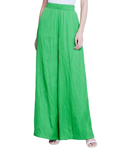 L Agence L'agence Lillian Wide Leg Pant In Green