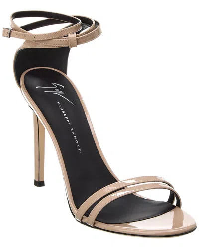 Giuseppe Zanotti Caitia Patent Sandal In Beige