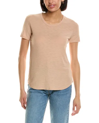 James Perse Crew Shirt In Neutral
