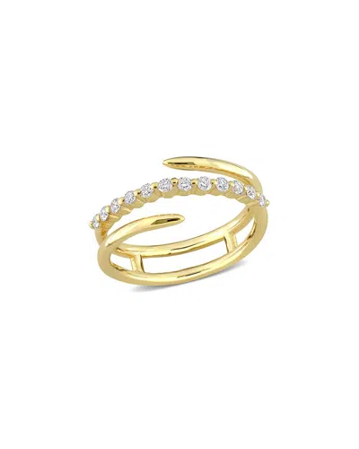 Lab Grown Diamonds 18k Over Silver 0.28 Ct. Tw. Lab Grown Diamond Ring