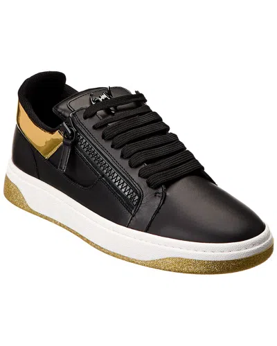 Giuseppe Zanotti Gz/94 Leather Sneaker In Black