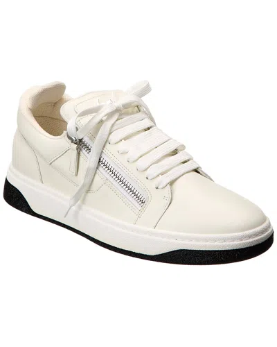 Giuseppe Zanotti Gz/94 Leather Sneaker In White