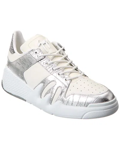 Giuseppe Zanotti Talon Leather Sneaker In White