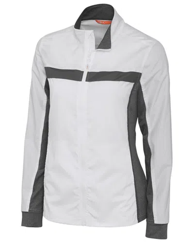 Cutter & Buck Cbuk Ladies' Swish Full-zip Jacket In White