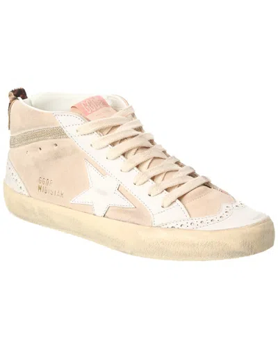 Golden Goose Midstar Suede & Leather Sneaker In White