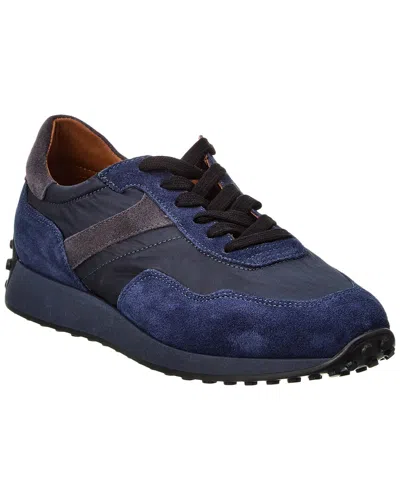 Aquatalia Maurizio Weatherproof Suede Sneaker In Blue