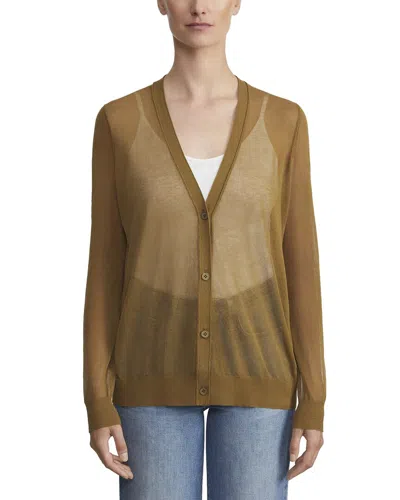 Lafayette 148 New York V-neck Button Front Wool-blend Cardigan
