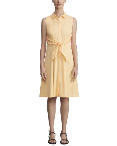 Lafayette 148 New York Mariel Wool & Silk-blend Dress In Yellow