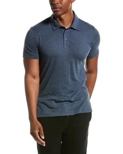 Barefoot Dreams Malibu Collection Polo Shirt In Blue