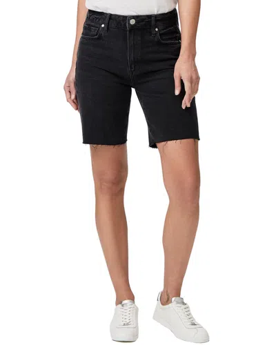 Paige Sammy High-rise Denim Shorts In Black