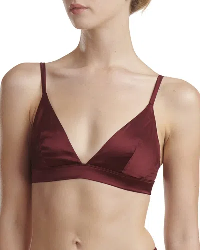 Wolford Built Up Silk-blend Bralette In Red