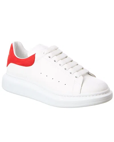 Alexander Mcqueen Oversized Leather Sneaker In White