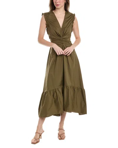 Derek Lam 10 Crosby Kris Maxi Dress In Green