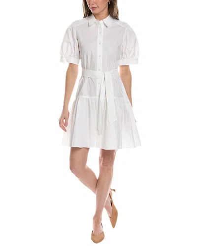 Derek Lam 10 Crosby Luma A-line Shirtdress In White