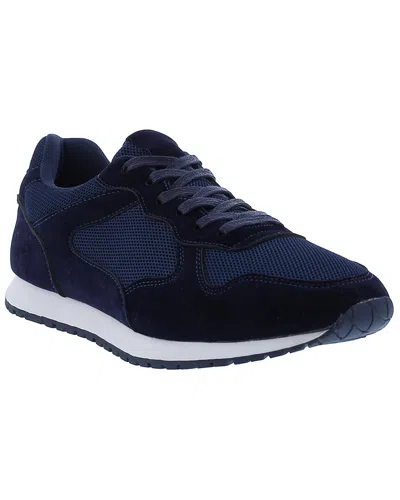 English Laundry Fisher Suede & Mesh Sneaker In Blue