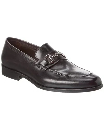 M By Bruno Magli Nino Leather Loafer In Black
